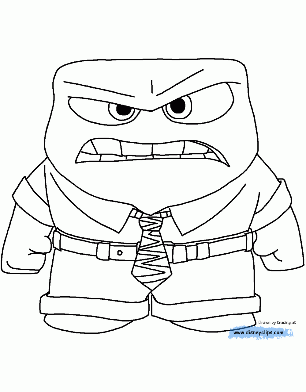 Inside Out Coloring Pages Disneyclips
