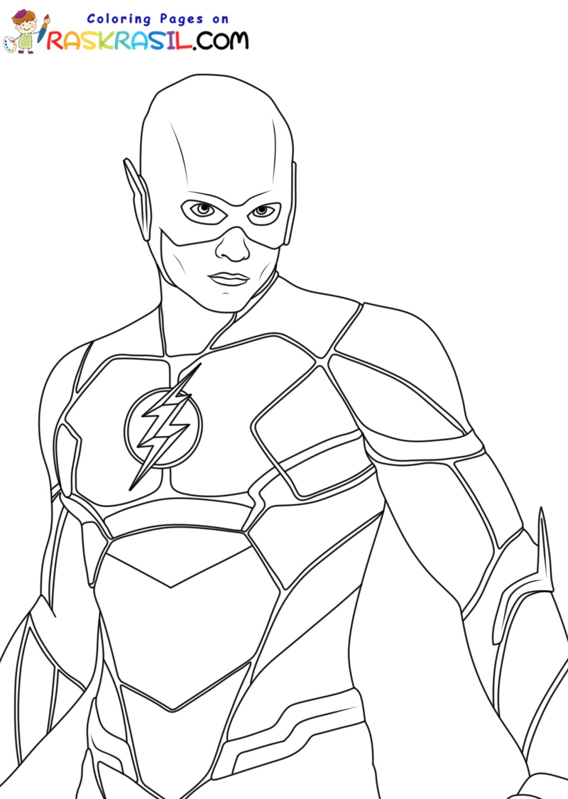 The Flash Coloring Page