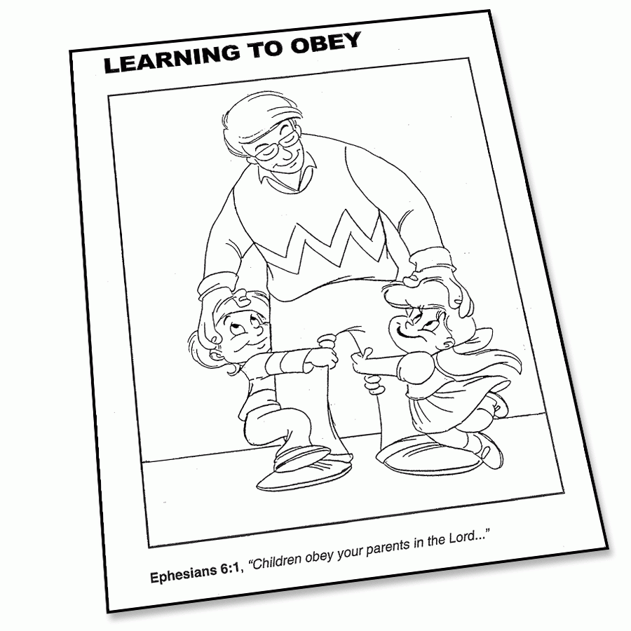 It Pays To Obey Coloring Page Super Church