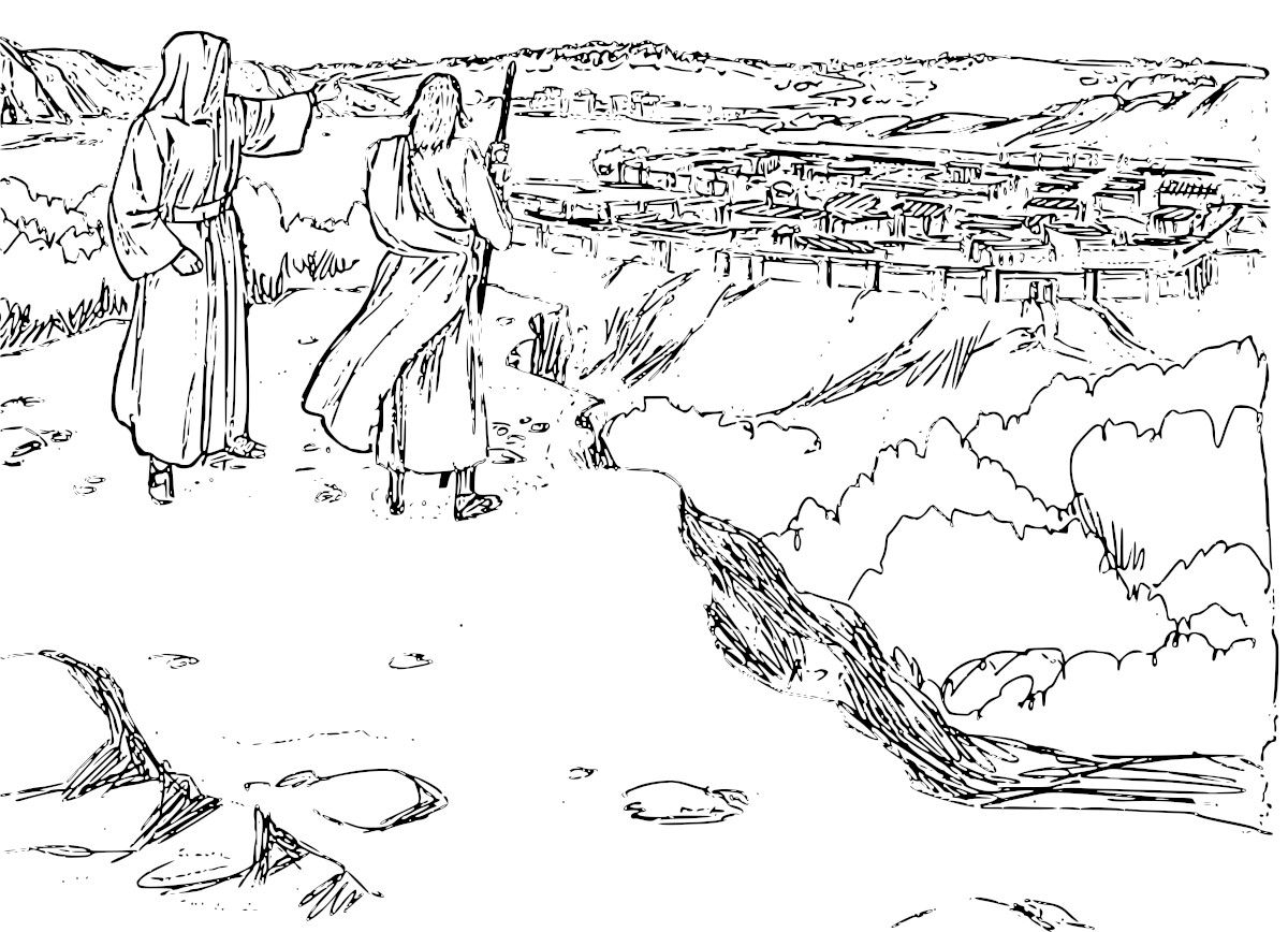 Jesus Is Tempted In The Desert Coloring Pages