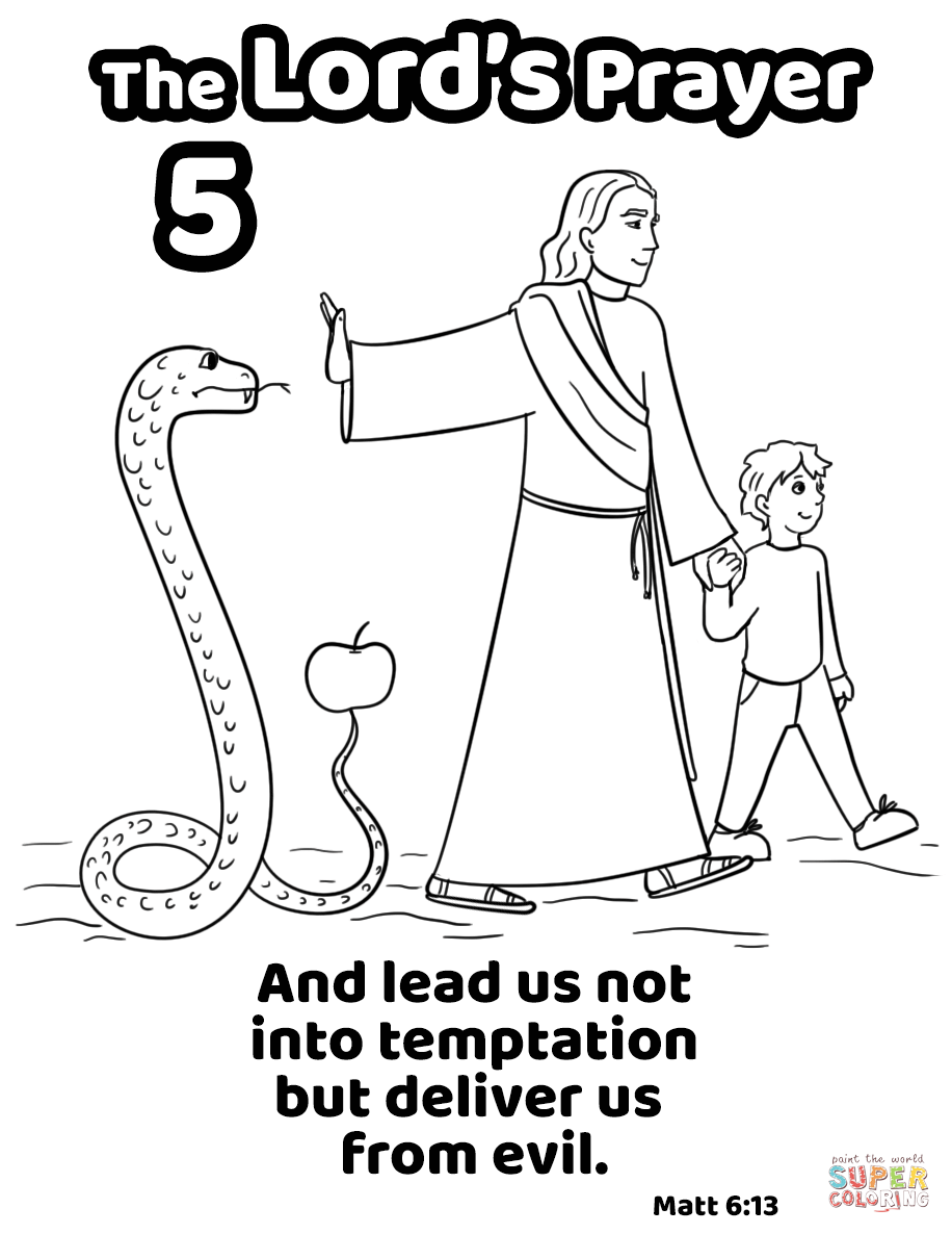 Jesus Temptation Coloring Pages