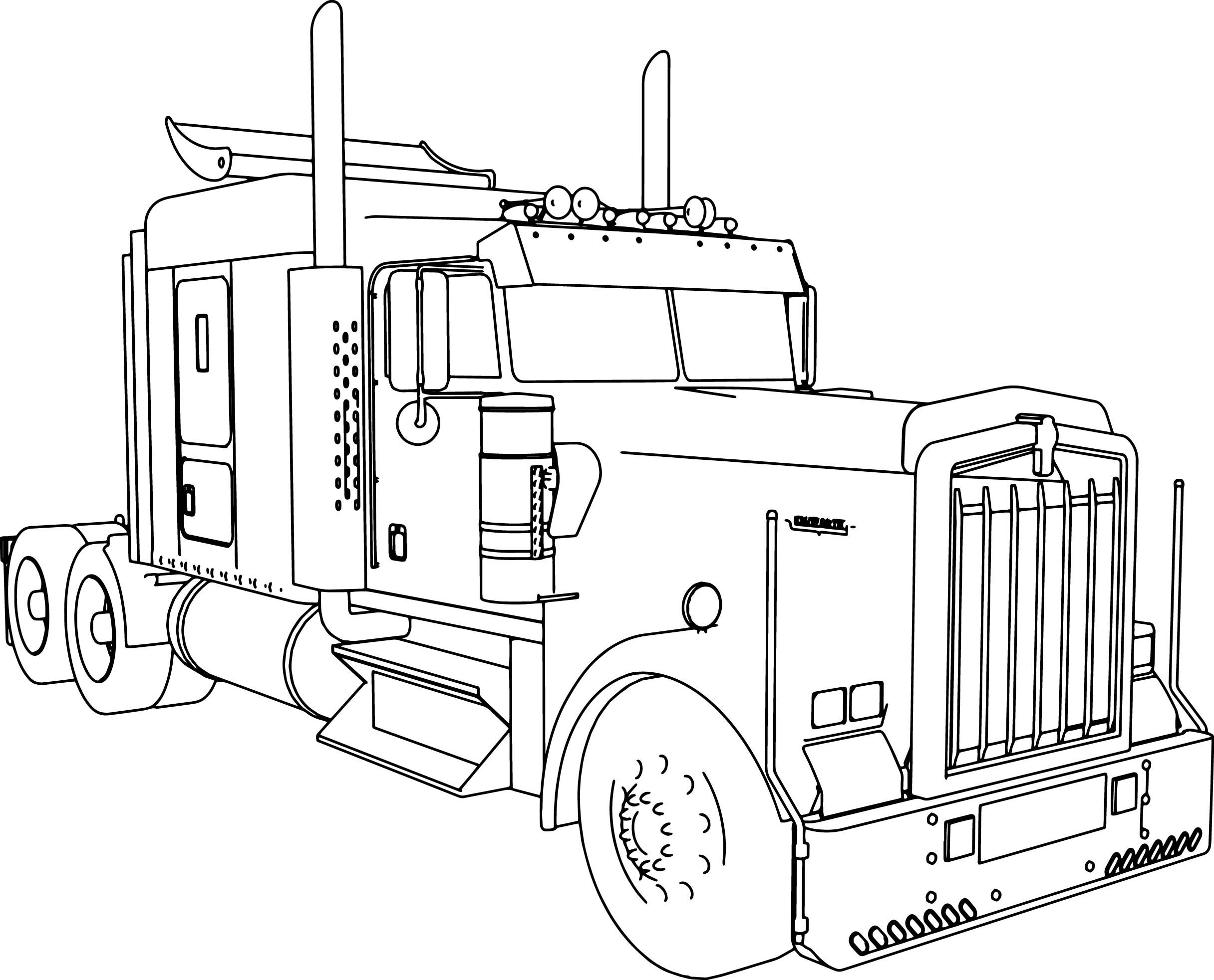 Truck Coloring Pages For Adults