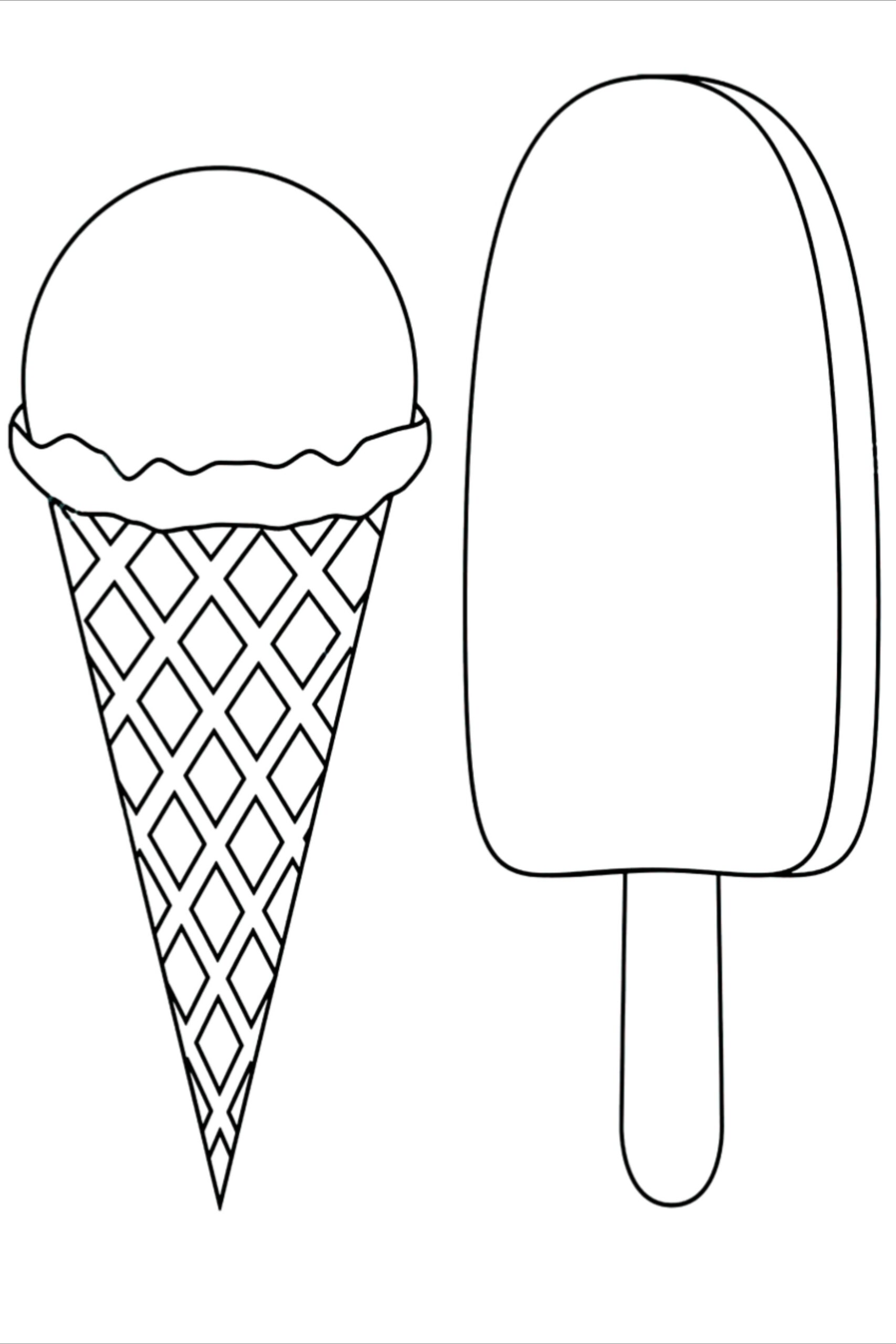 Kids Coloring Pages Ice Cream