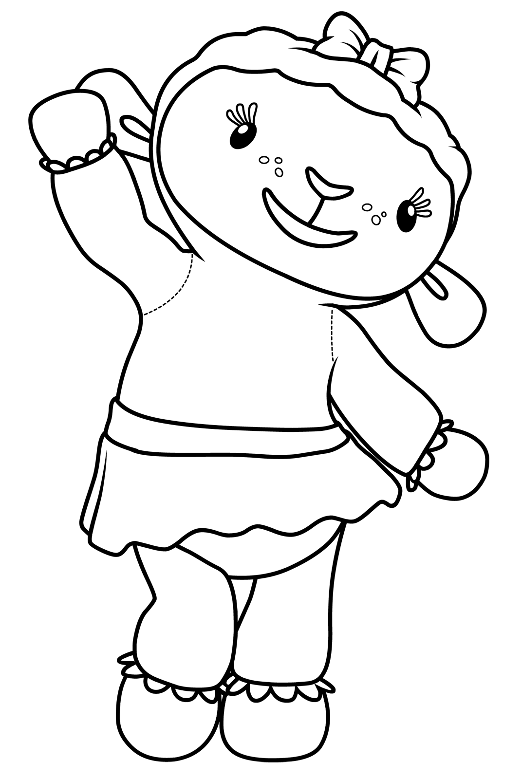 Lambie From Doc Mcstuffins Coloring Pages Coloring Pages