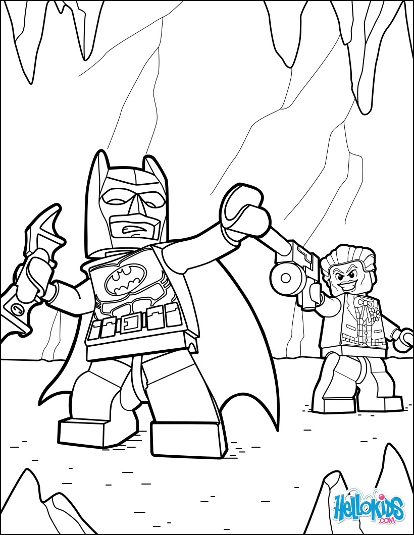 Lego Batman And Joker Coloring Pages Hellokids