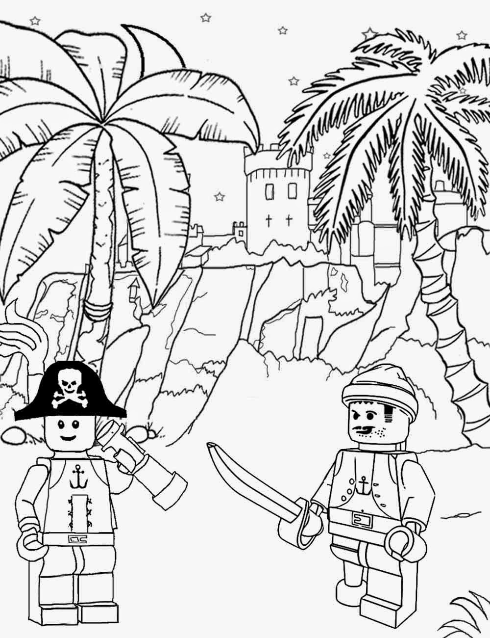 Lego Castle Coloring Pages