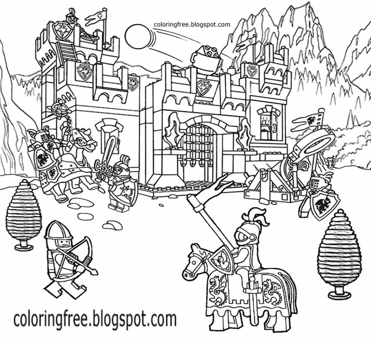 Lego Castle Coloring Pages At GetColorings Free Printable Colorings Pages To Print And Color