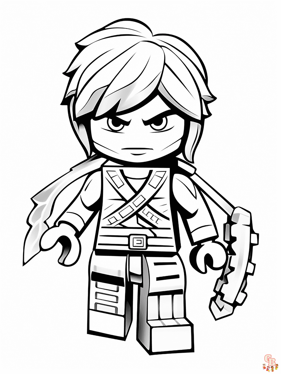 Lego Ninjago Coloring Pages Jay