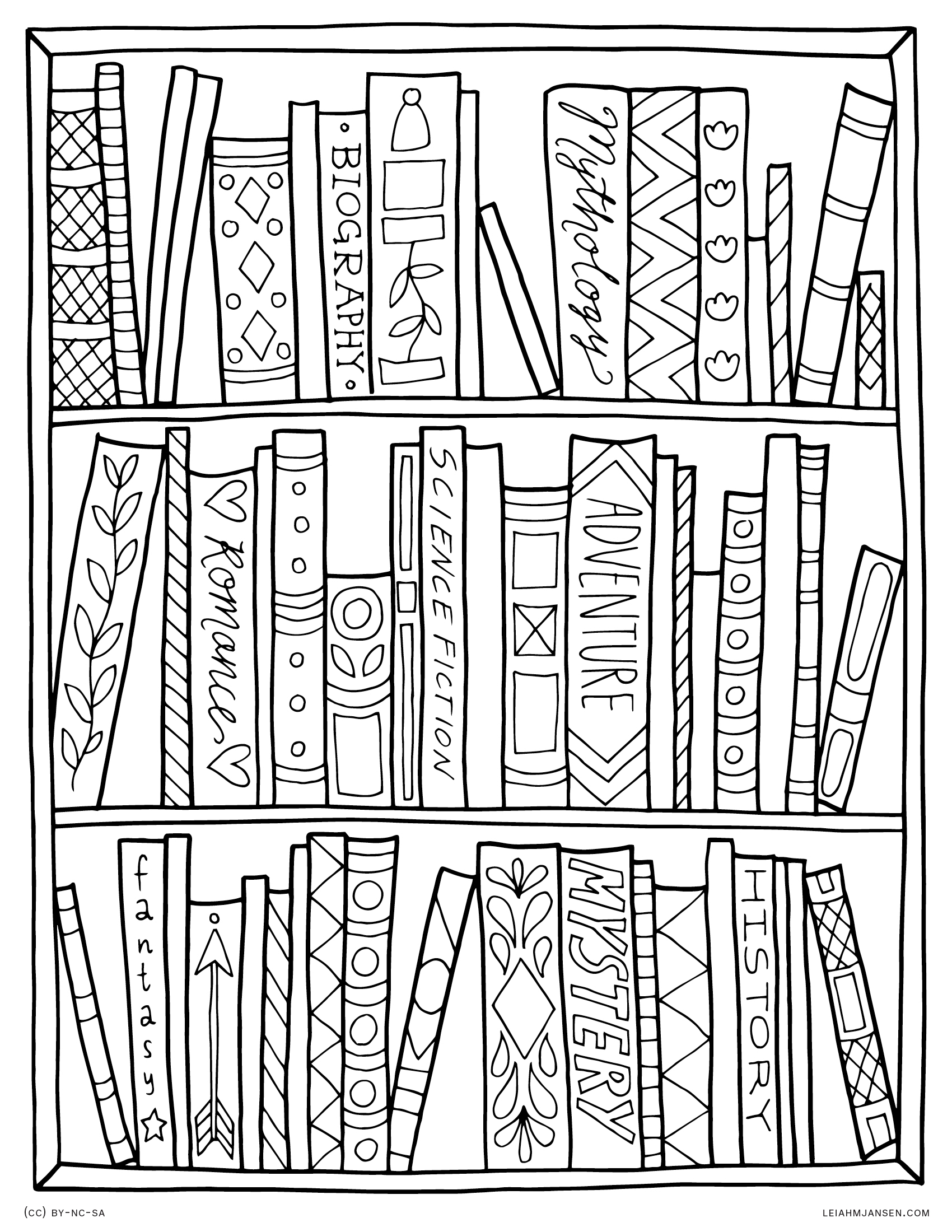 Books Coloring Pages