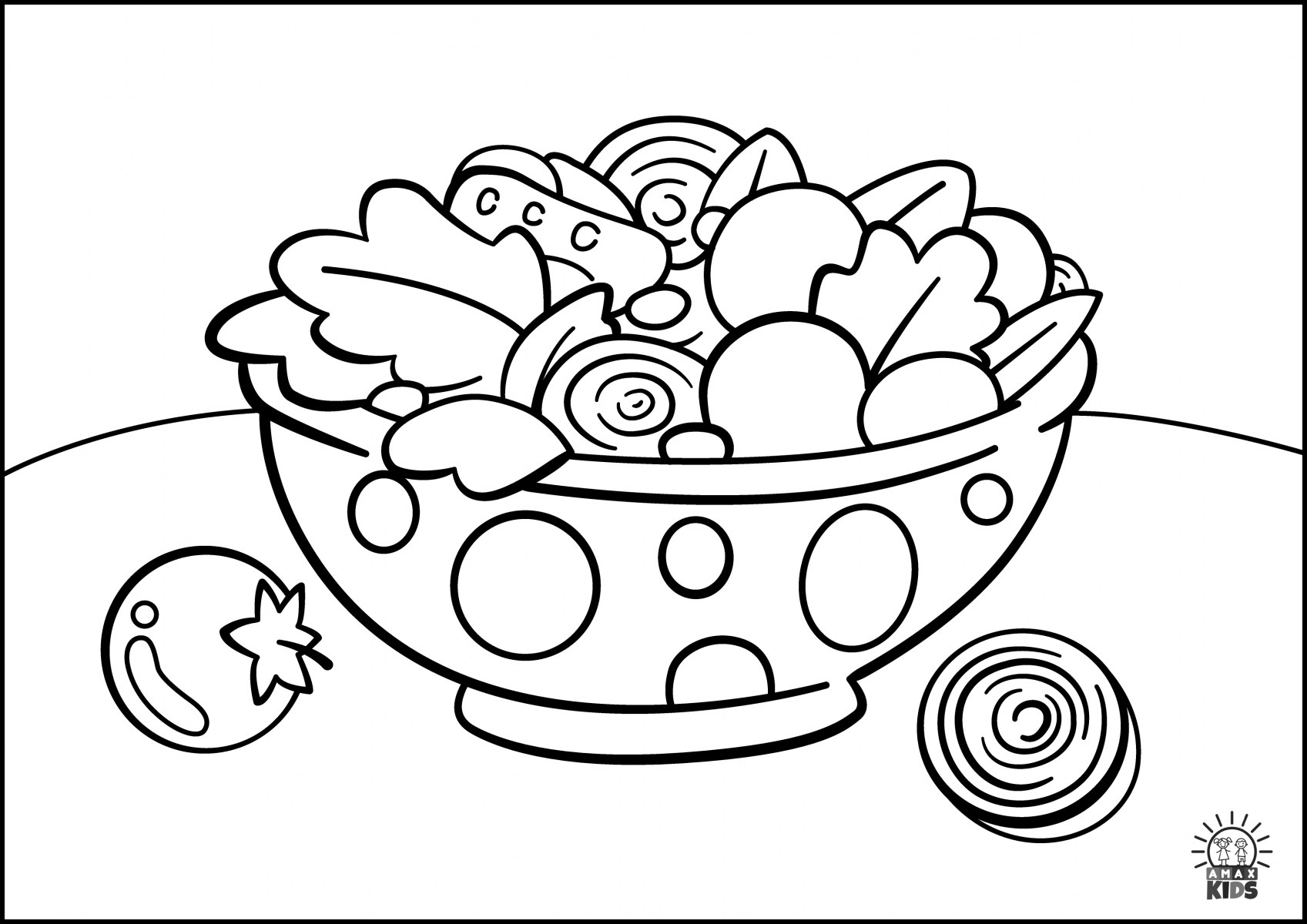 Lettuce Coloring Page