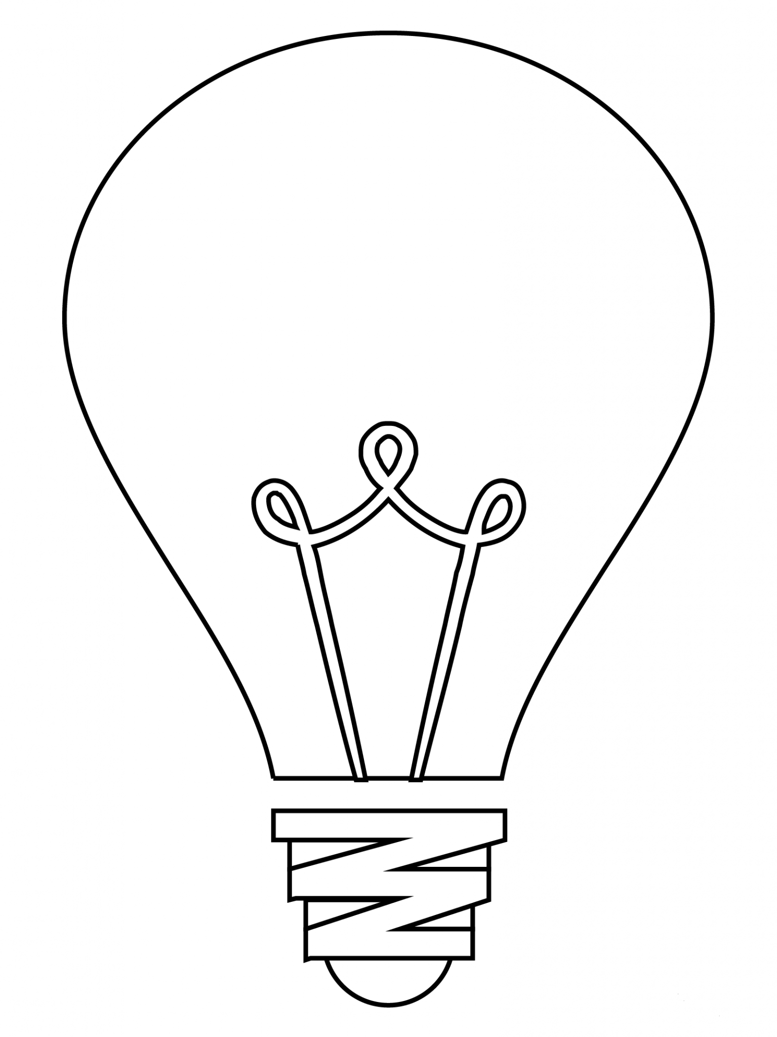 Light Bulb Coloring Page ColouringPages