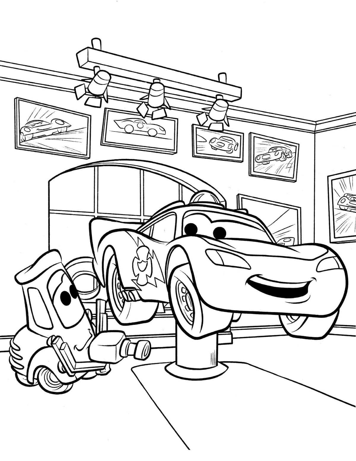 Lightning Mcqueen Coloring Pages Free