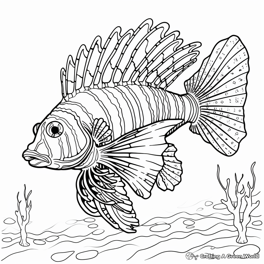 Lionfish Coloring Page