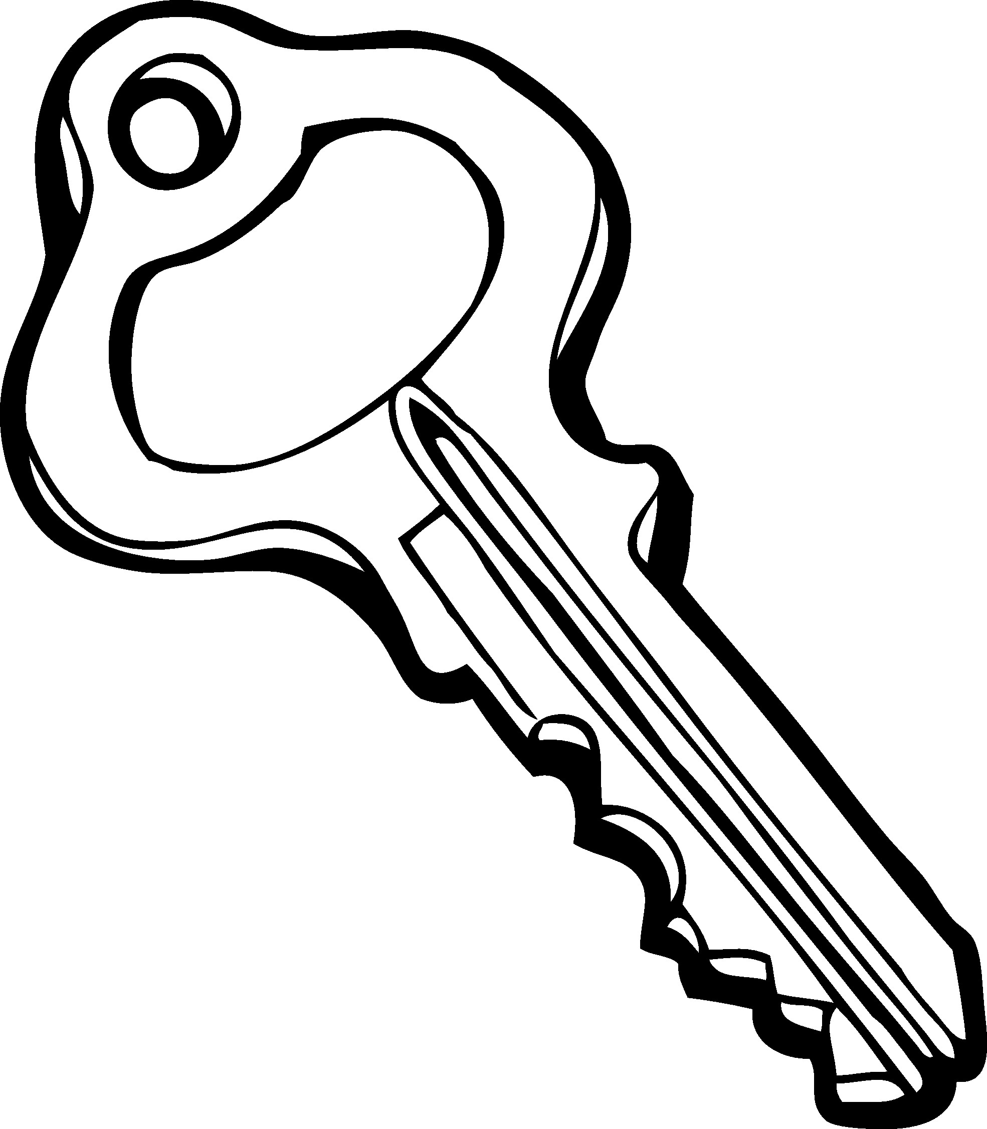 Lock Coloring Page