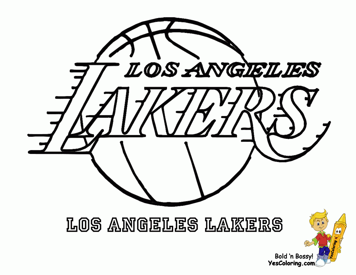 Lakers Logo Coloring Pages