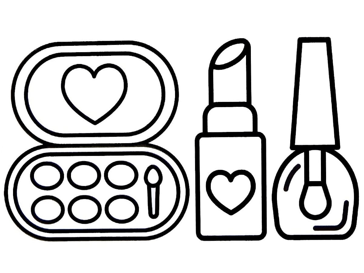 Makeover Coloring Pages