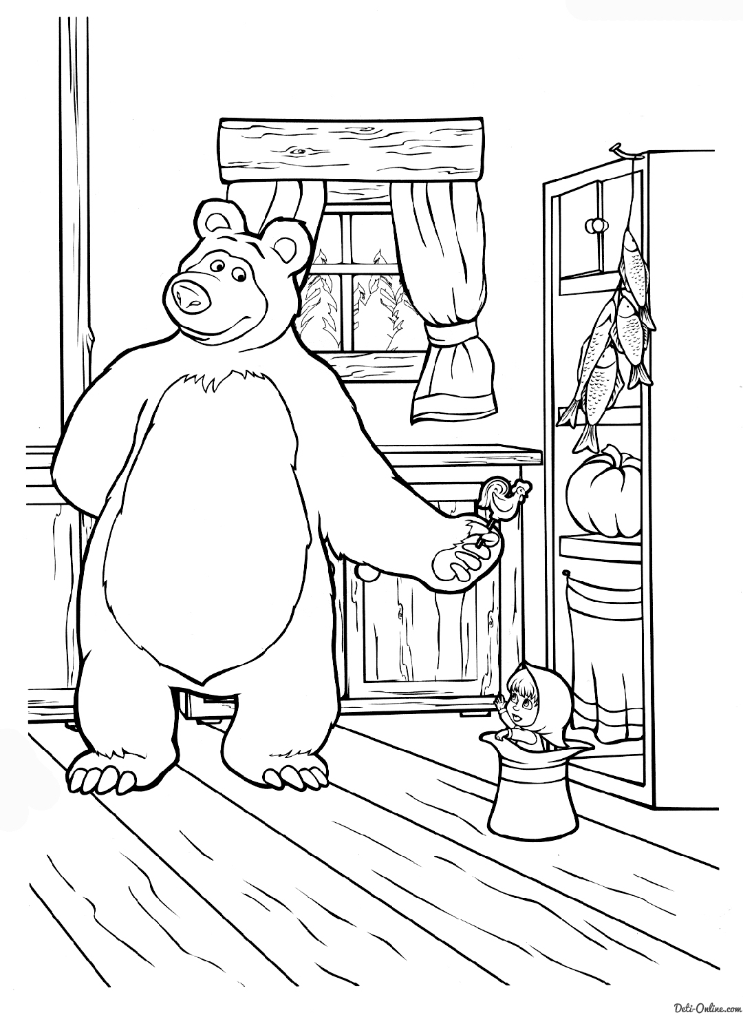 Masha And The Bear Coloring Pages At GetDrawings Free Download