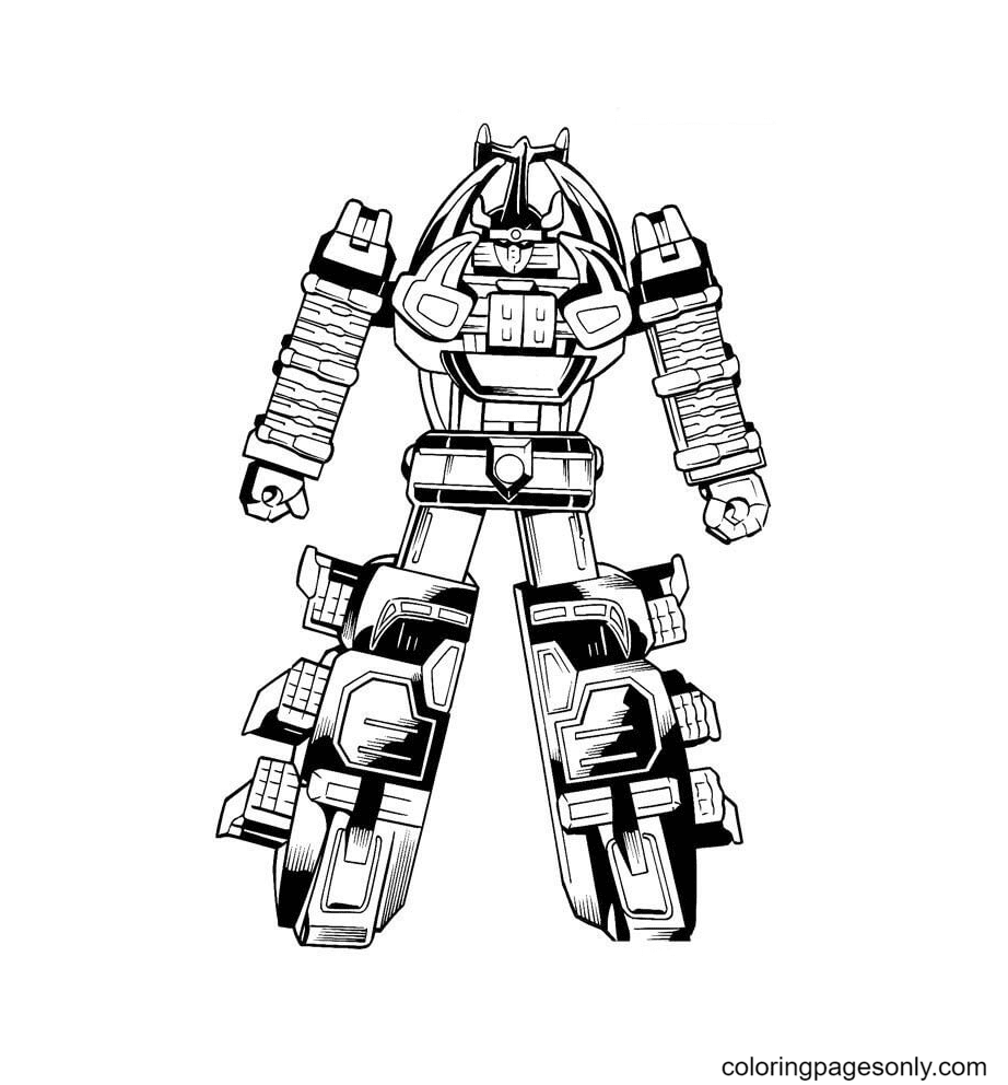 Megazord Coloring Page
