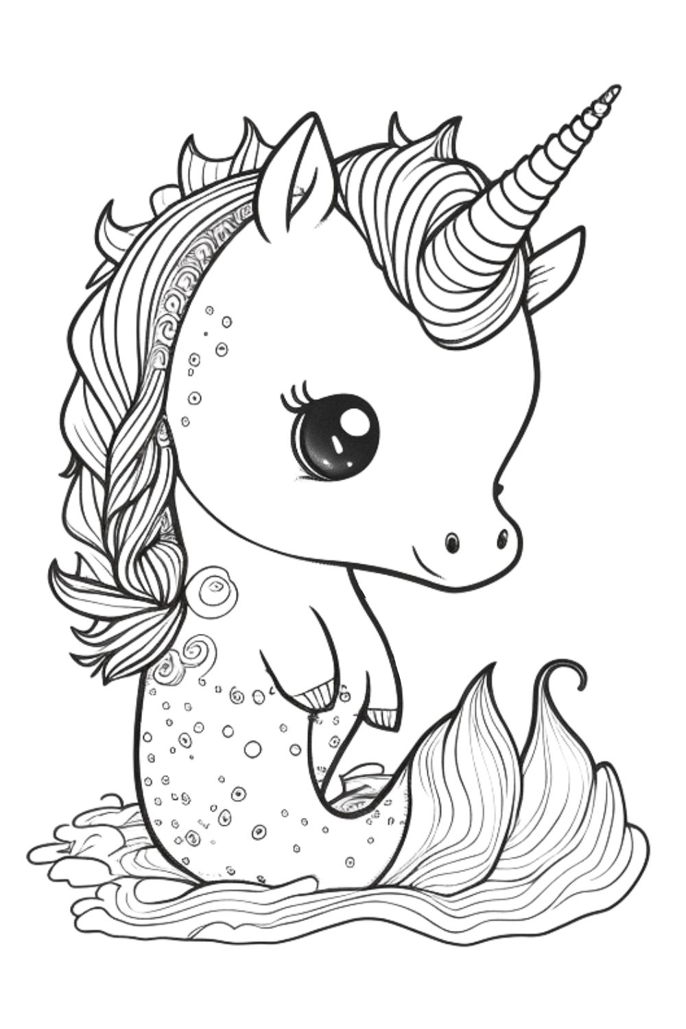 Mermicorn Coloring Pages Creativitycolor