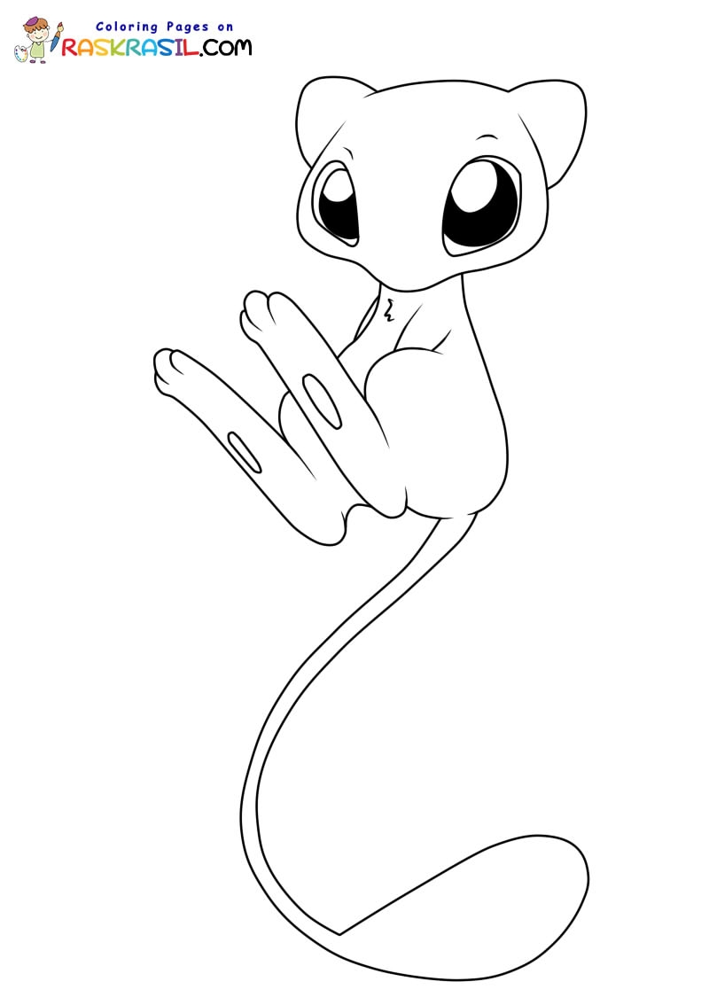 Mew Coloring Pages
