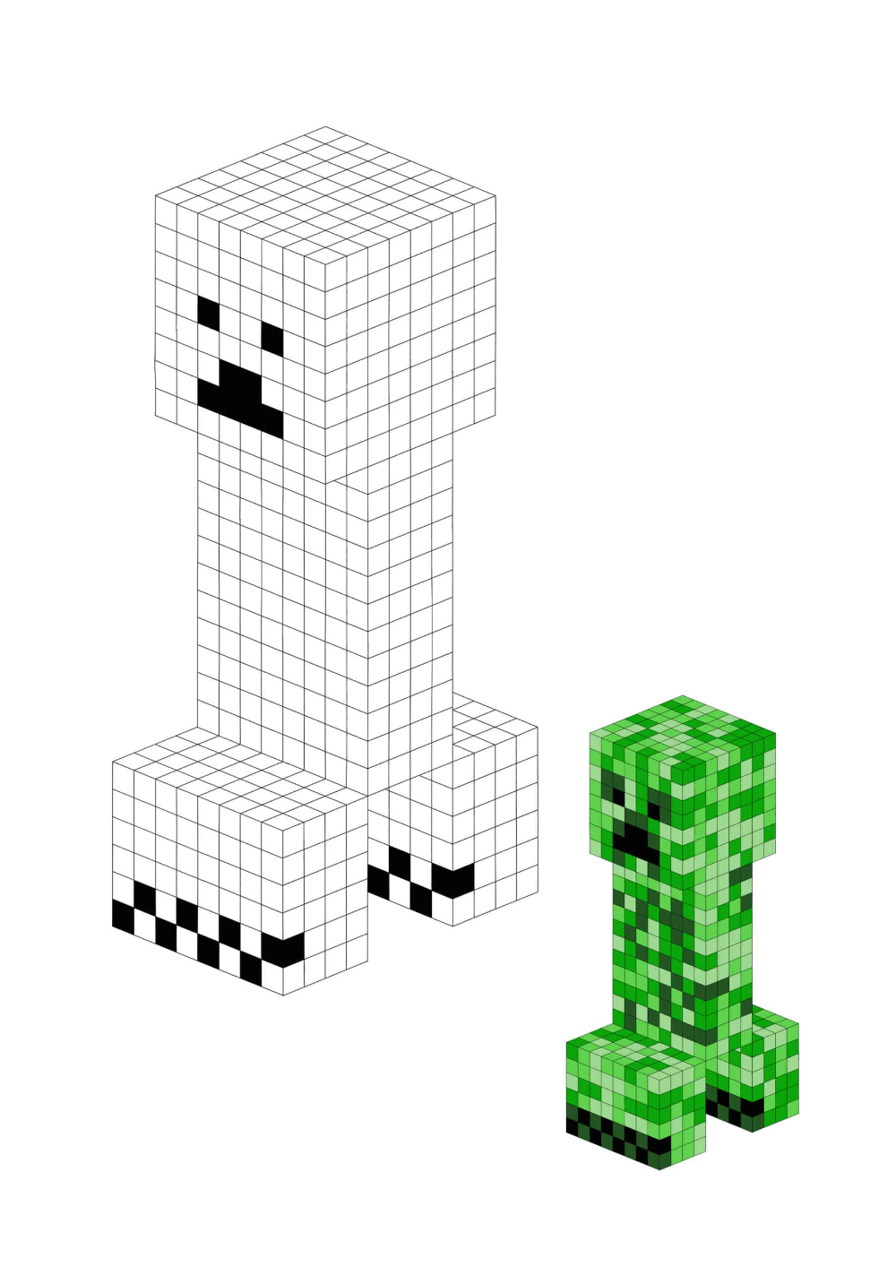 Minecraft Creeper Coloring Pages 2 Free Coloring Sheets 2021 Minecraft Coloring Pages
