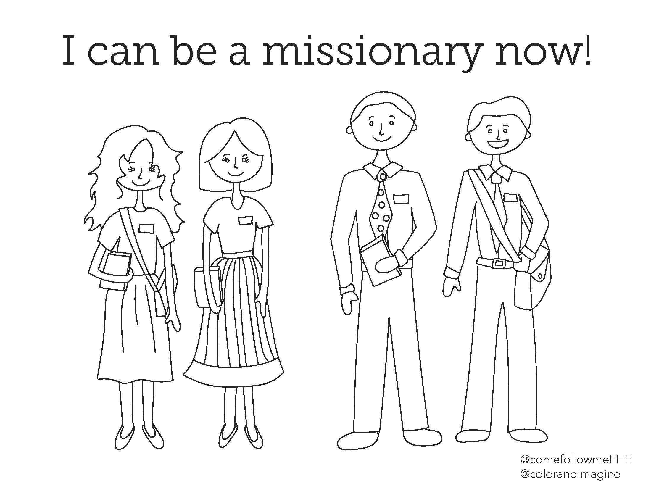 Missionary Coloring Pages