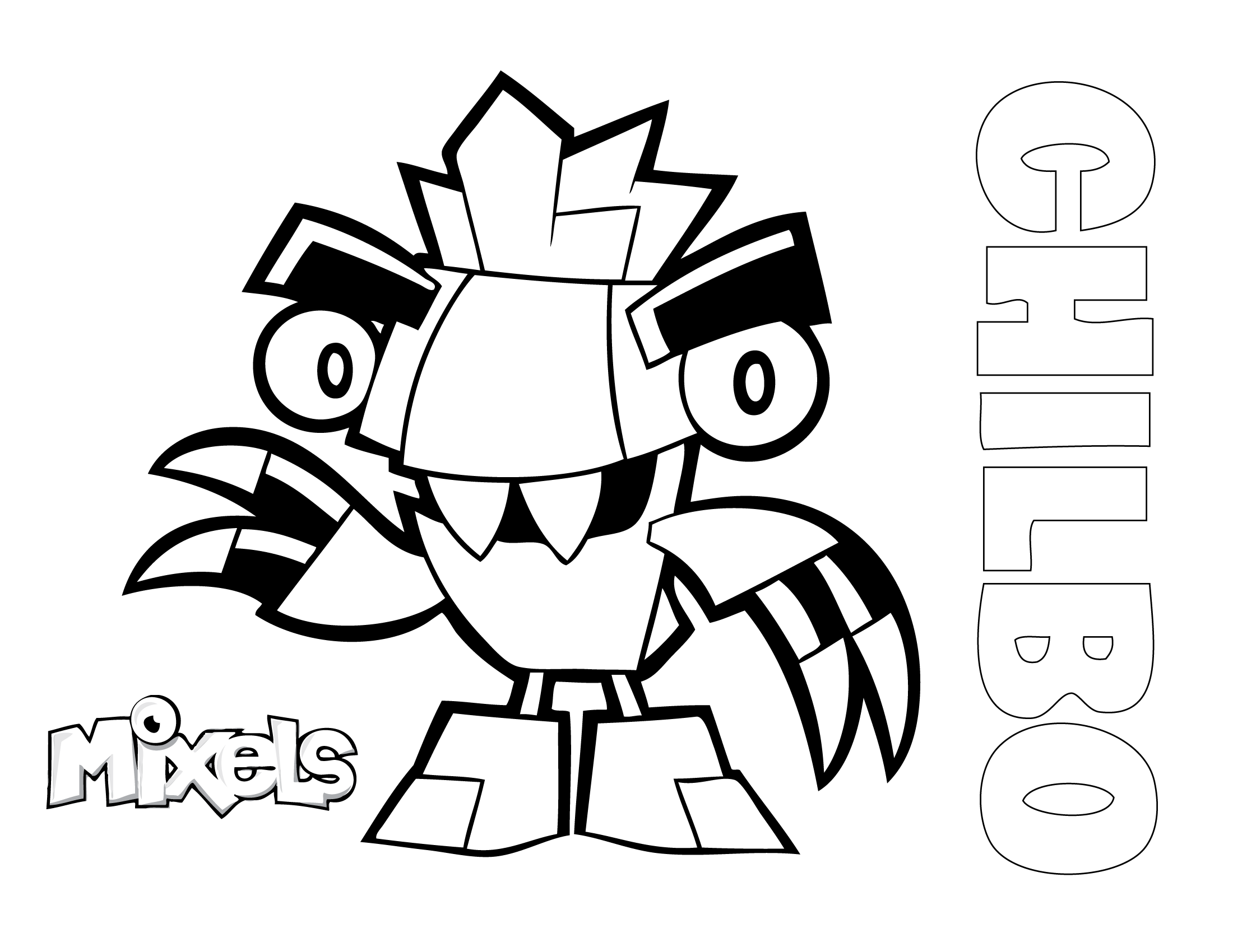 Mixels Lego Coloring Pages Sketch Coloring Page