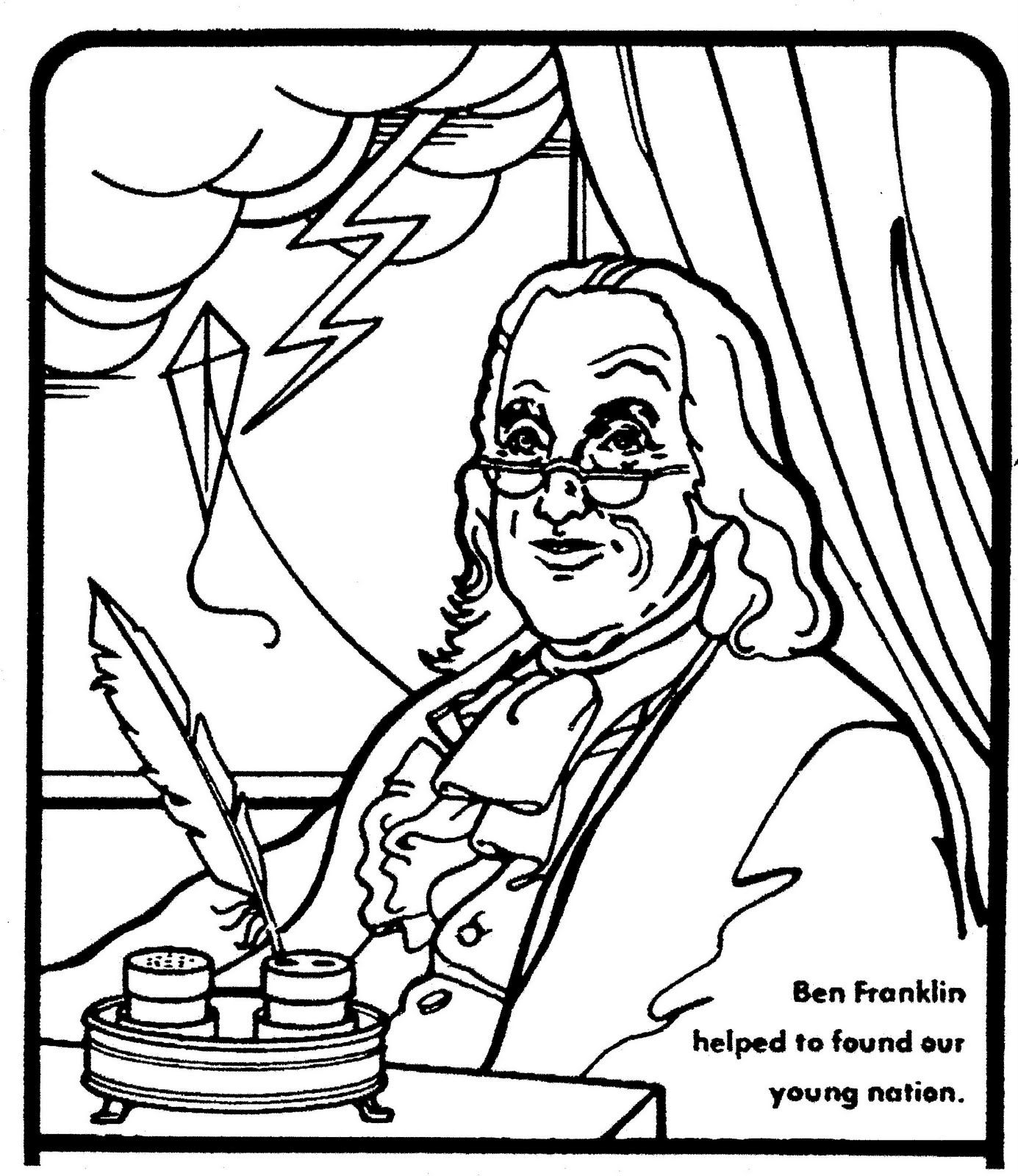 Mostly Paper Dolls Coloring Pages Space Coloring Pages Benjamin Franklin