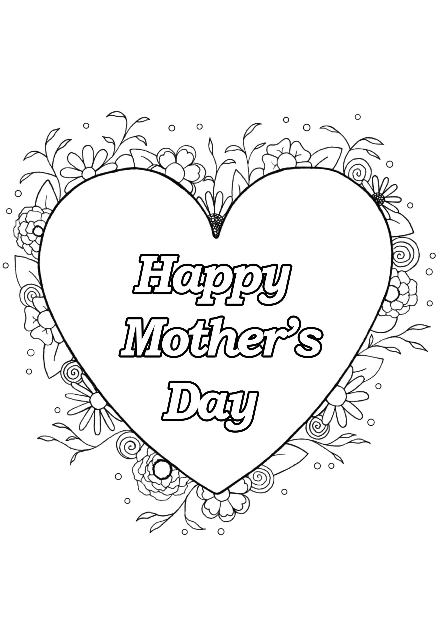 Mother S Day 4 Mother S Day Adult Coloring Pages