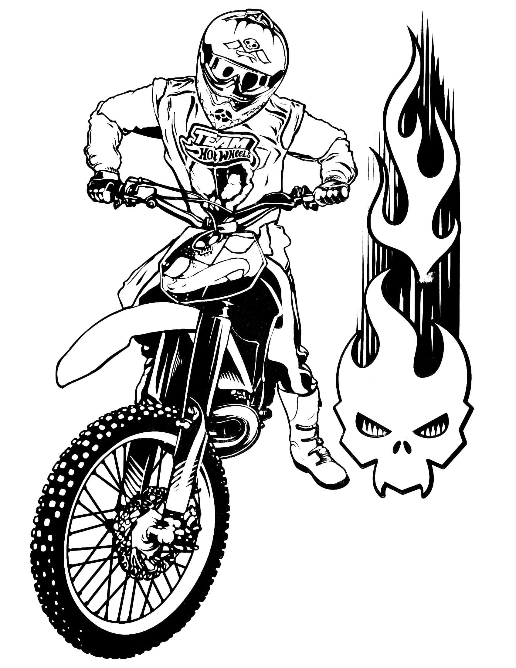 Dirt Bikes Coloring Pages