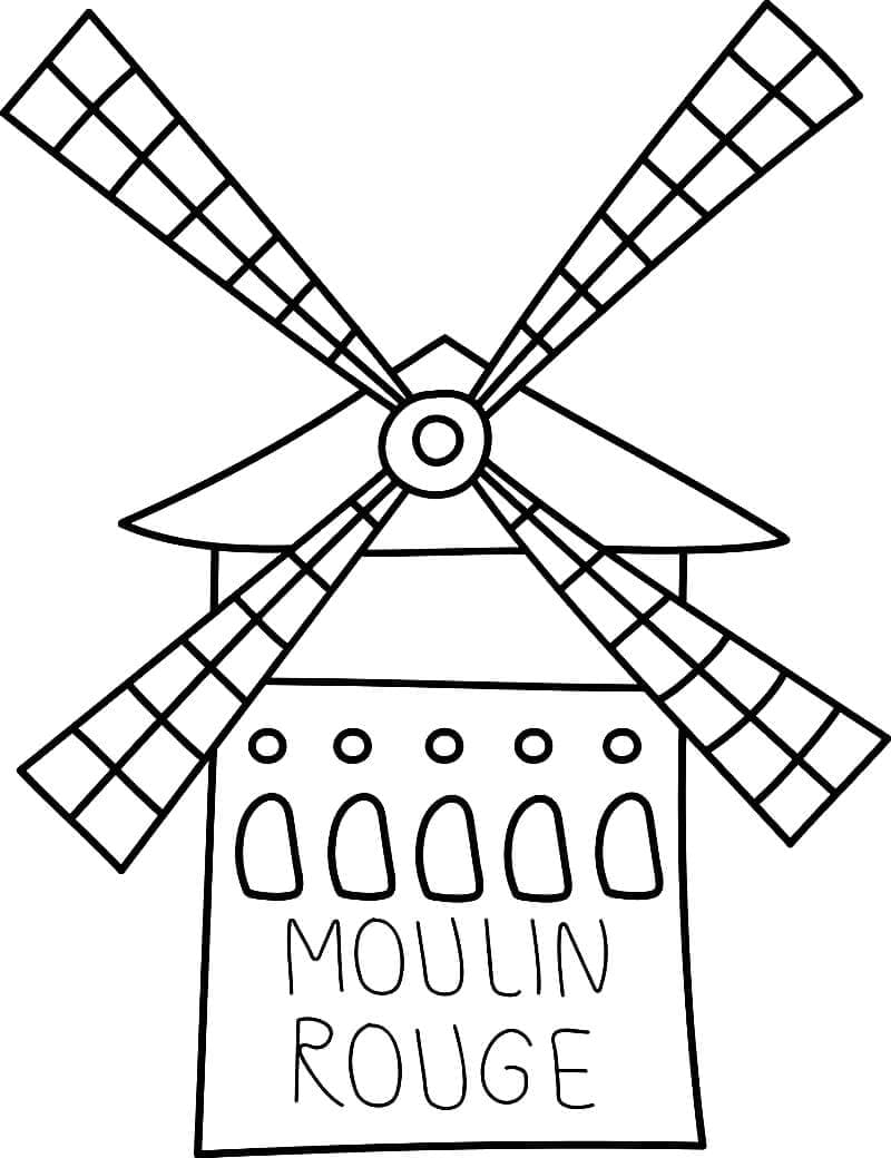 Moulin Rouge Coloring Page Free Printable Coloring Pages For Kids
