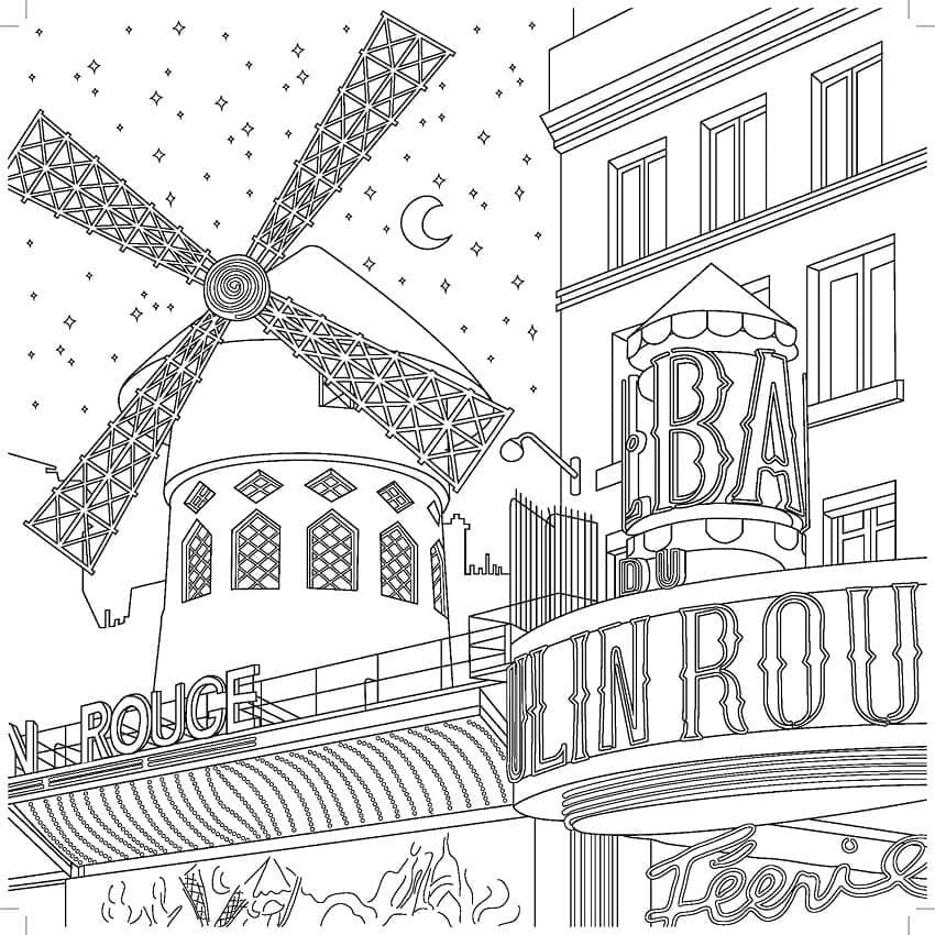 Moulin Rouge In Paris Coloring Page Download Print Or Color Online For Free