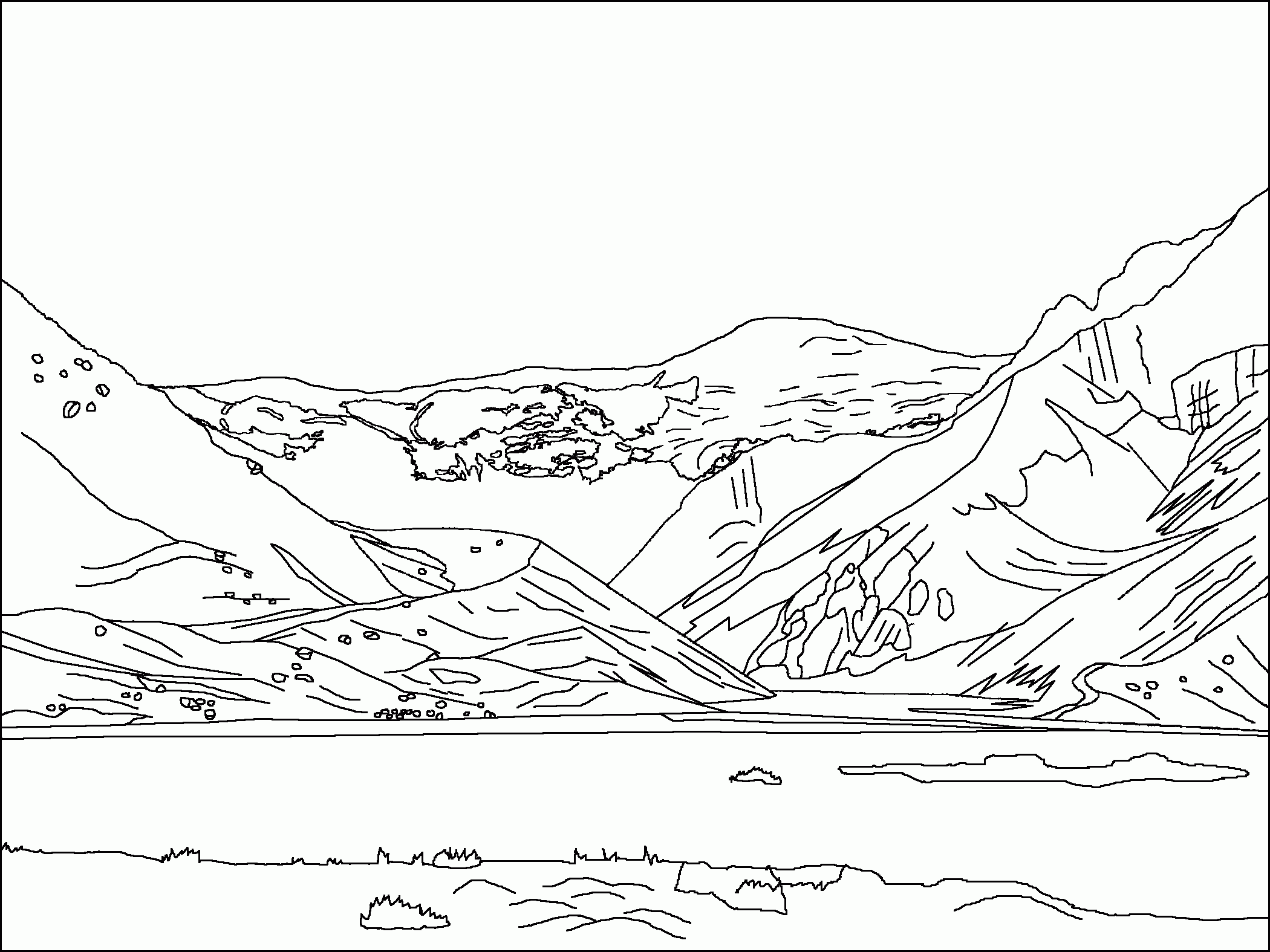 Mountains Coloring Pages Best Coloring Pages For Kids
