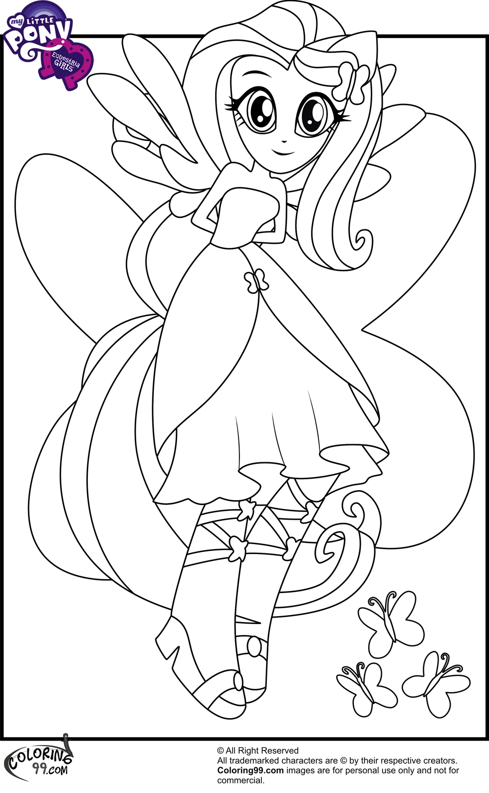 Mlp Equestria Girls Coloring Pages
