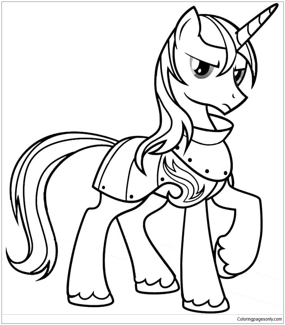 My Little Pony Shining Armor Coloring Page Free Printable Coloring Pages
