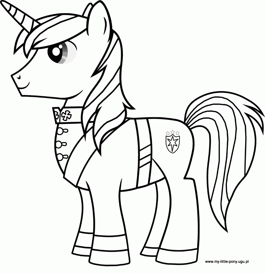 My Little Pony Shining Armor Coloring Pages Coloring Home