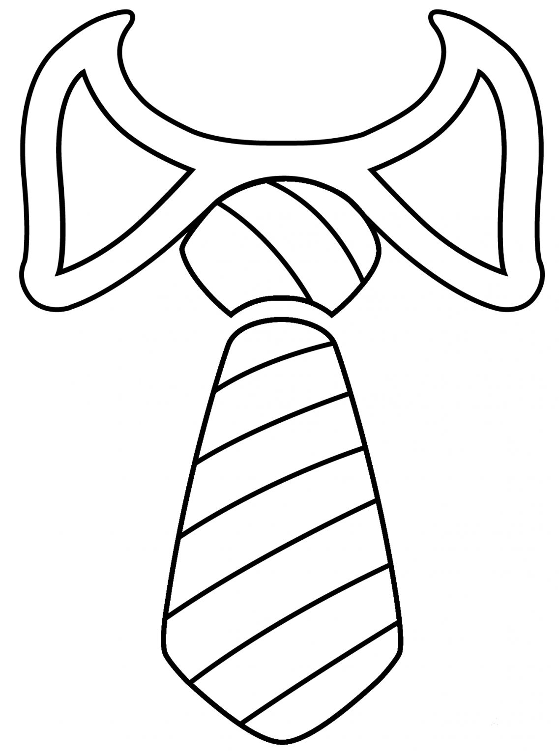 Necktie Emoji Coloring Page ColouringPages