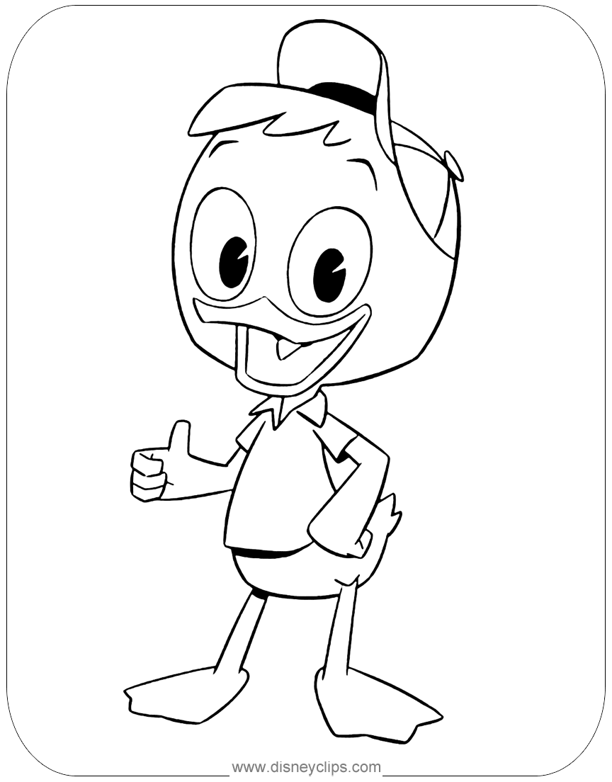 New Ducktales Coloring Pages Disneyclips