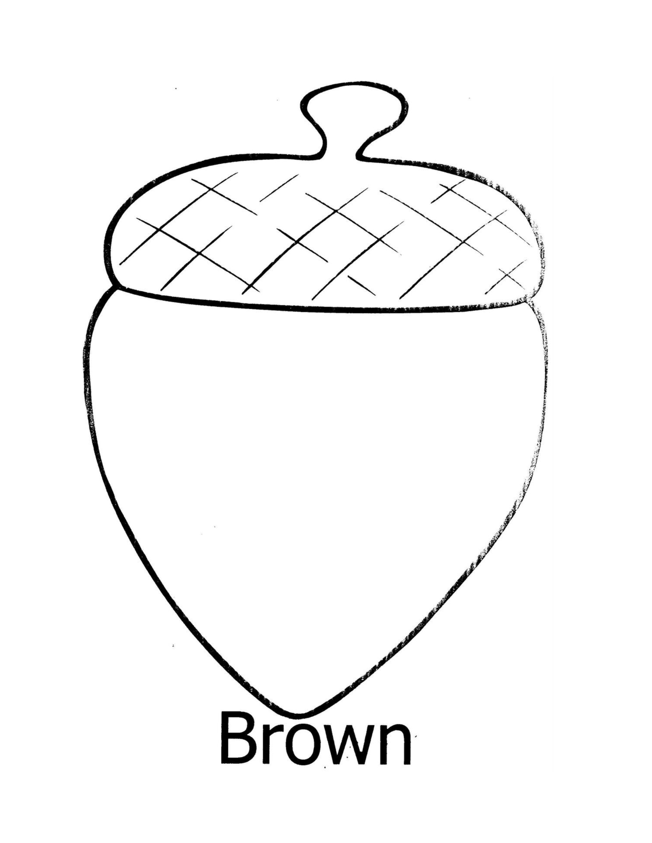 New Leaf Pictures To Color Fall Leaves And Acorn Coloring Page Free Acorn Template Free