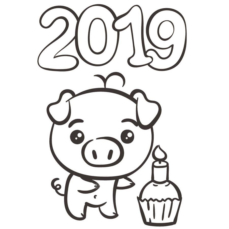 New Year 2019 Coloring Pages To Download And Print For Free