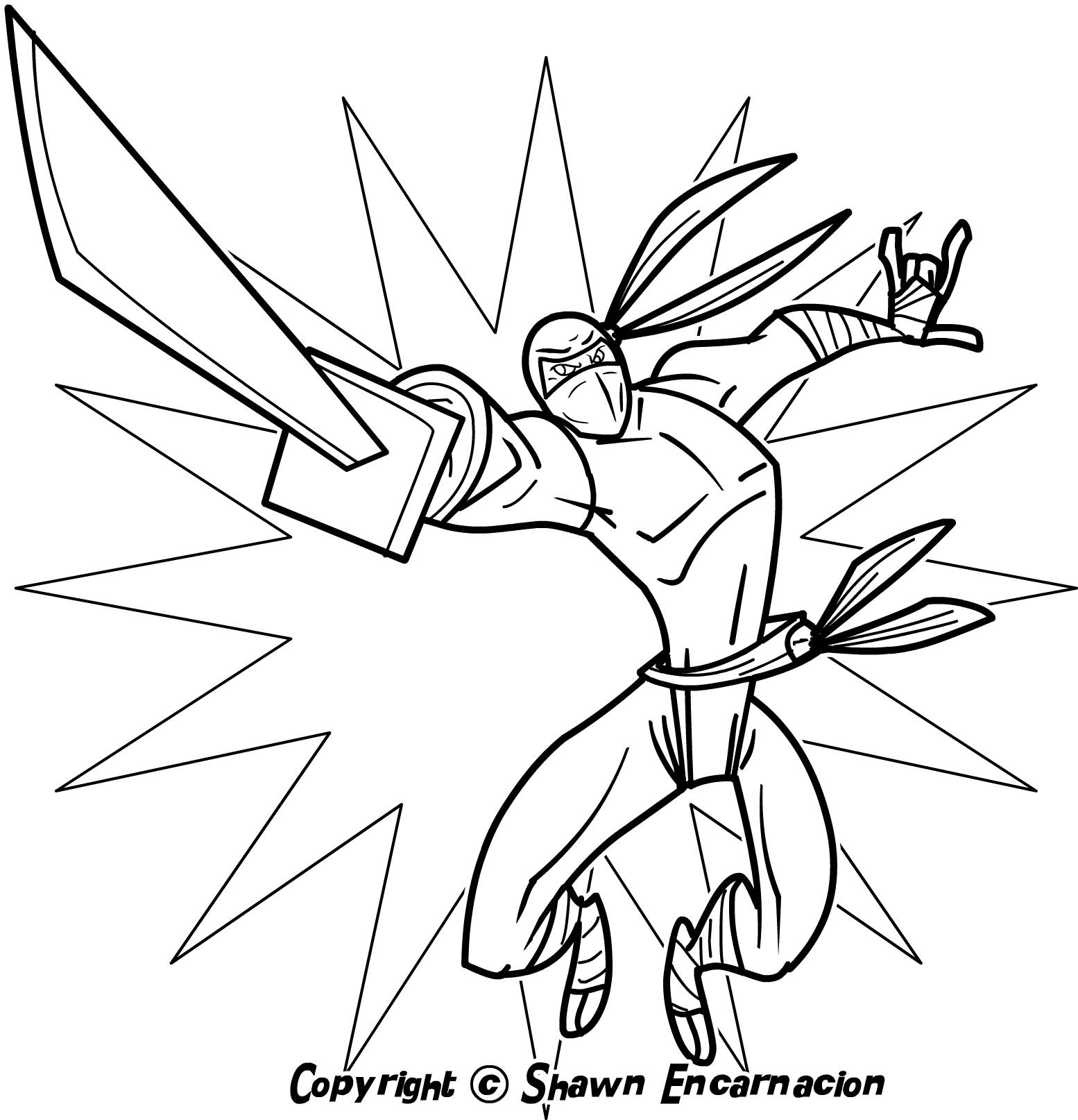 Ninja Printable Coloring Pages