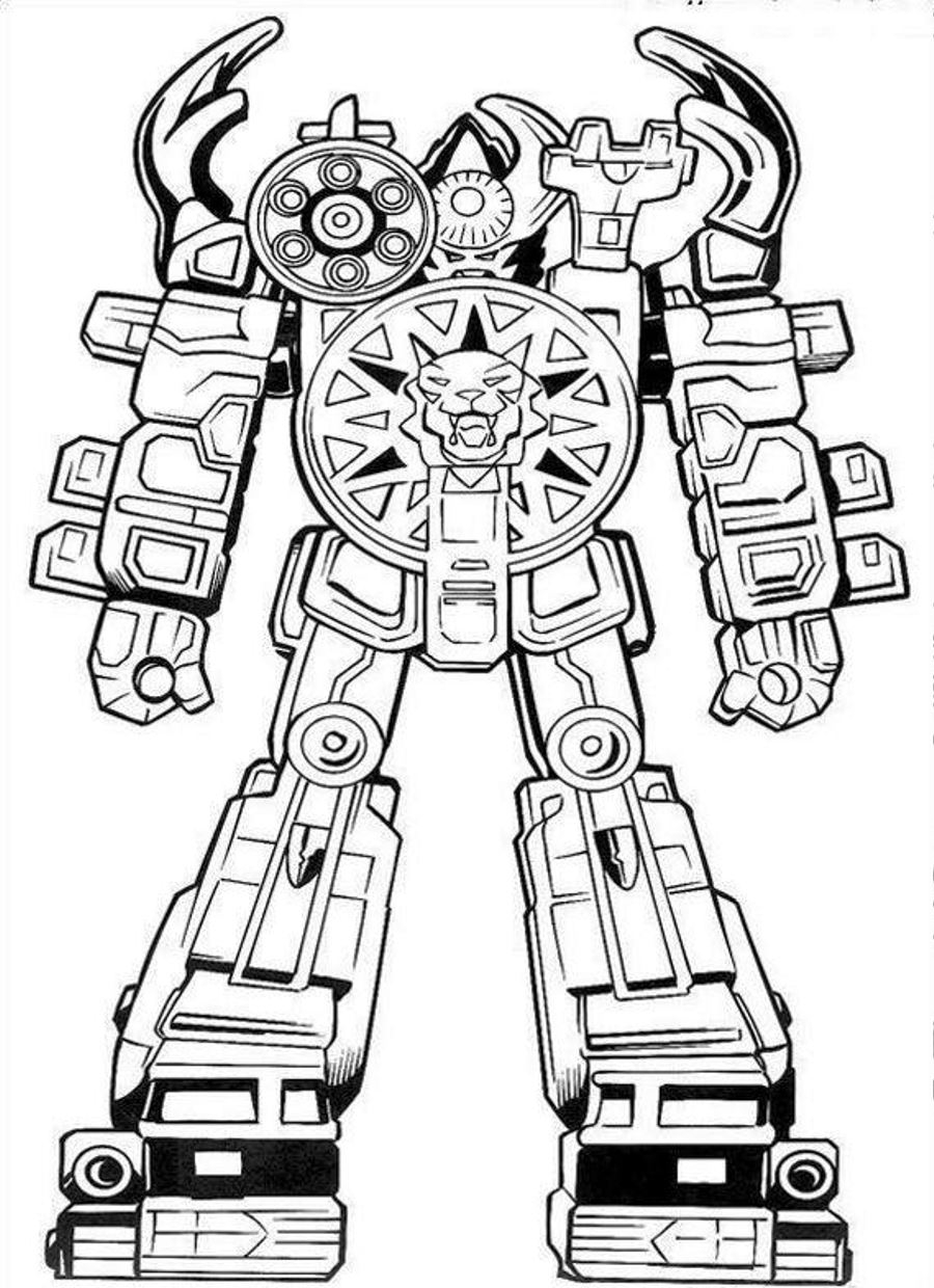 Ninja Storm Megazord Coloring Page Free Printable Coloring Pages For Kids