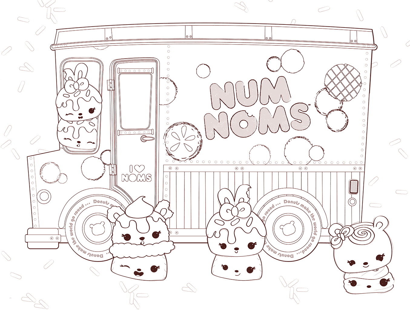 Num Nom Coloring Pages Num Noms Coloring Pages Waldo Harvey