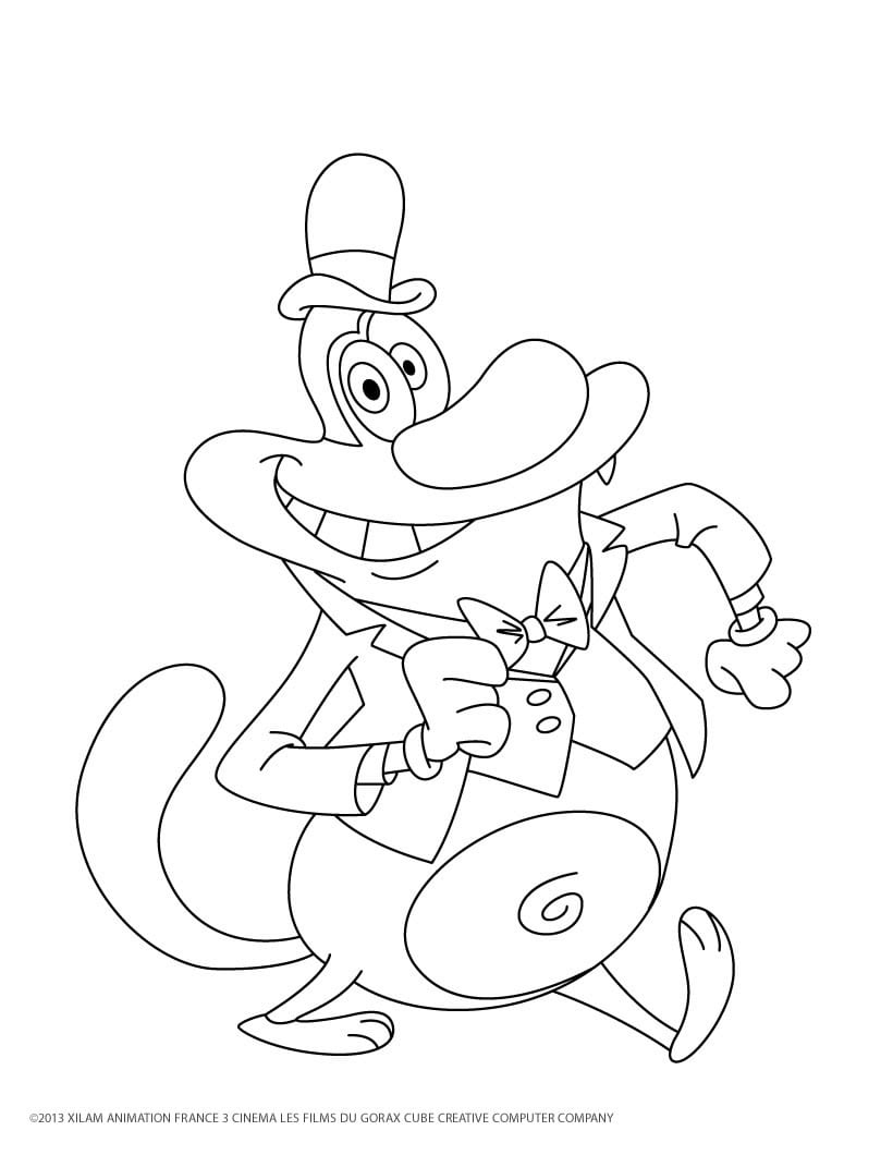 Oggy And The Cockroaches To Download Oggy And The Cockroaches Coloring Pages For Kids