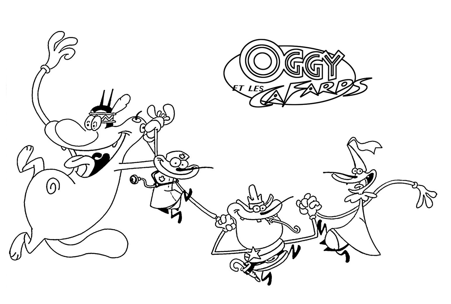 Oggy And The Cockroaches To Print Oggy And The Cockroaches Coloring Pages For Kids