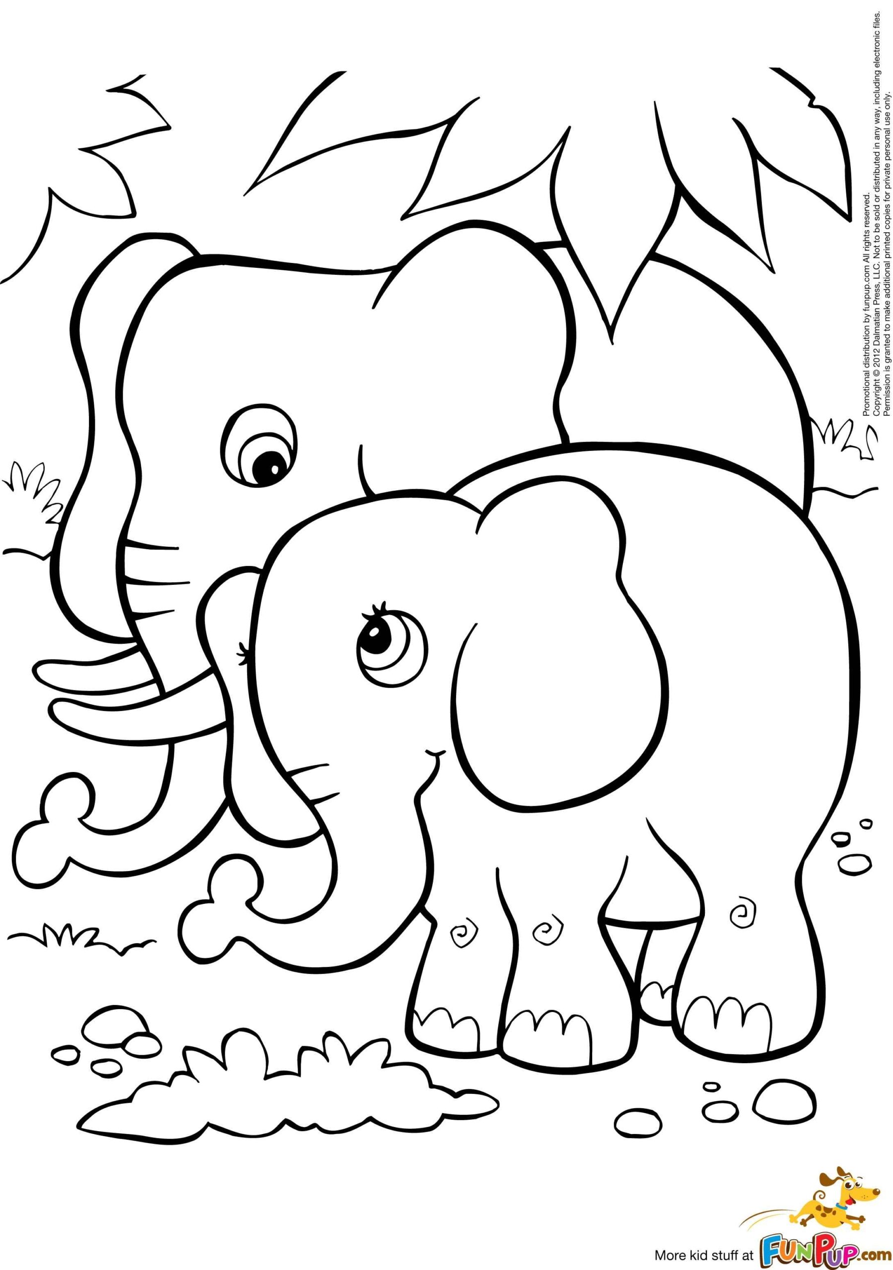 Online Baby Elephant Coloring Page A Fun Method Of Coloring Coloring Pages