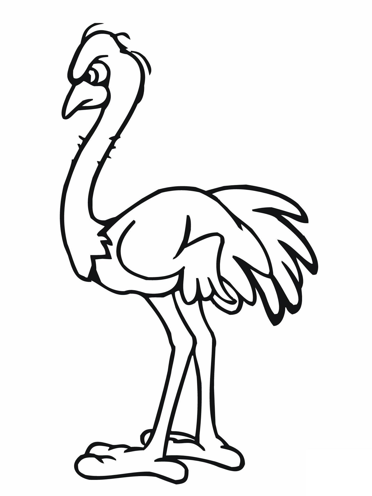 Ostrich Coloring Pages Kidsuki