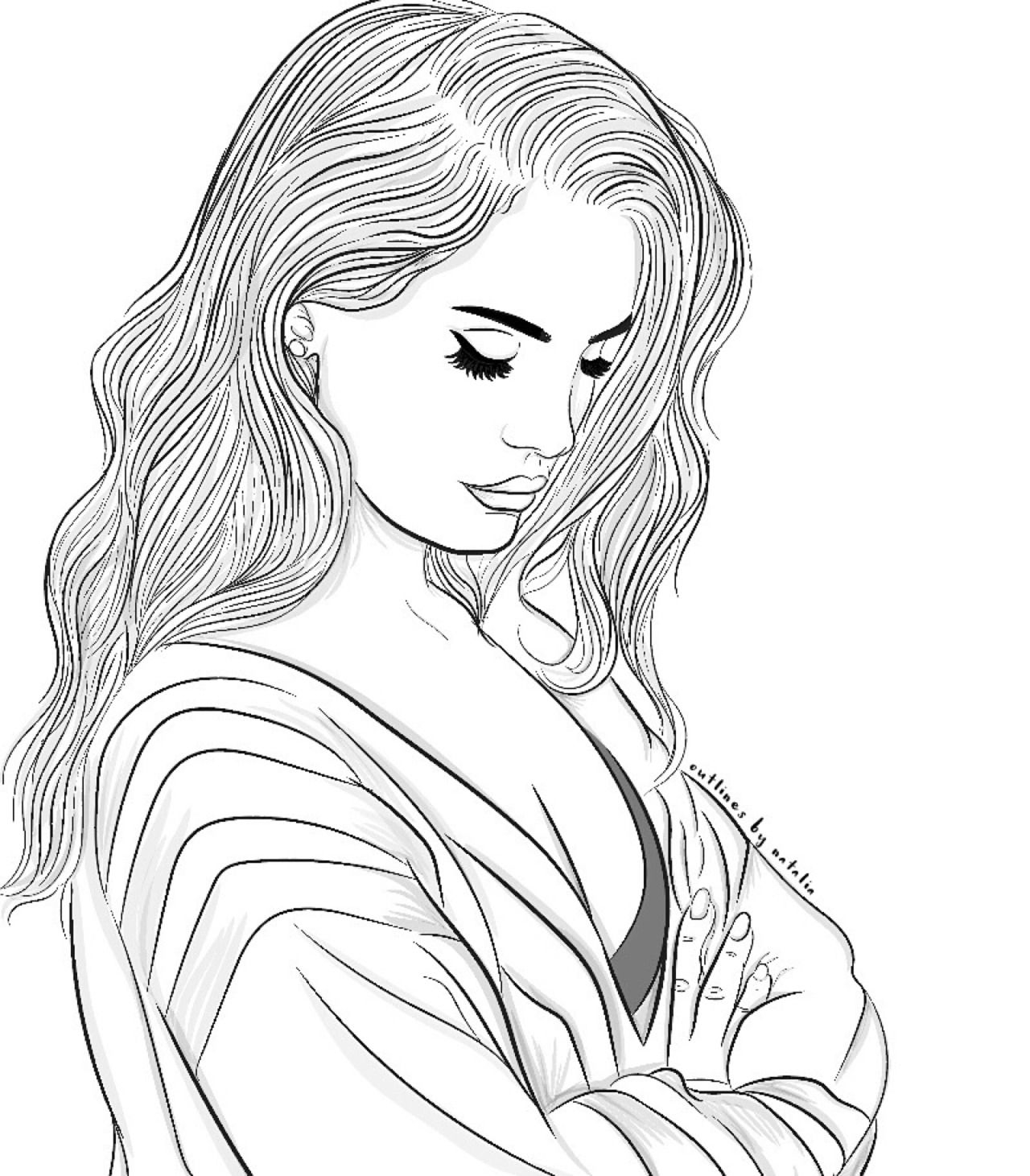 Outline Tumblr Coloring Pages