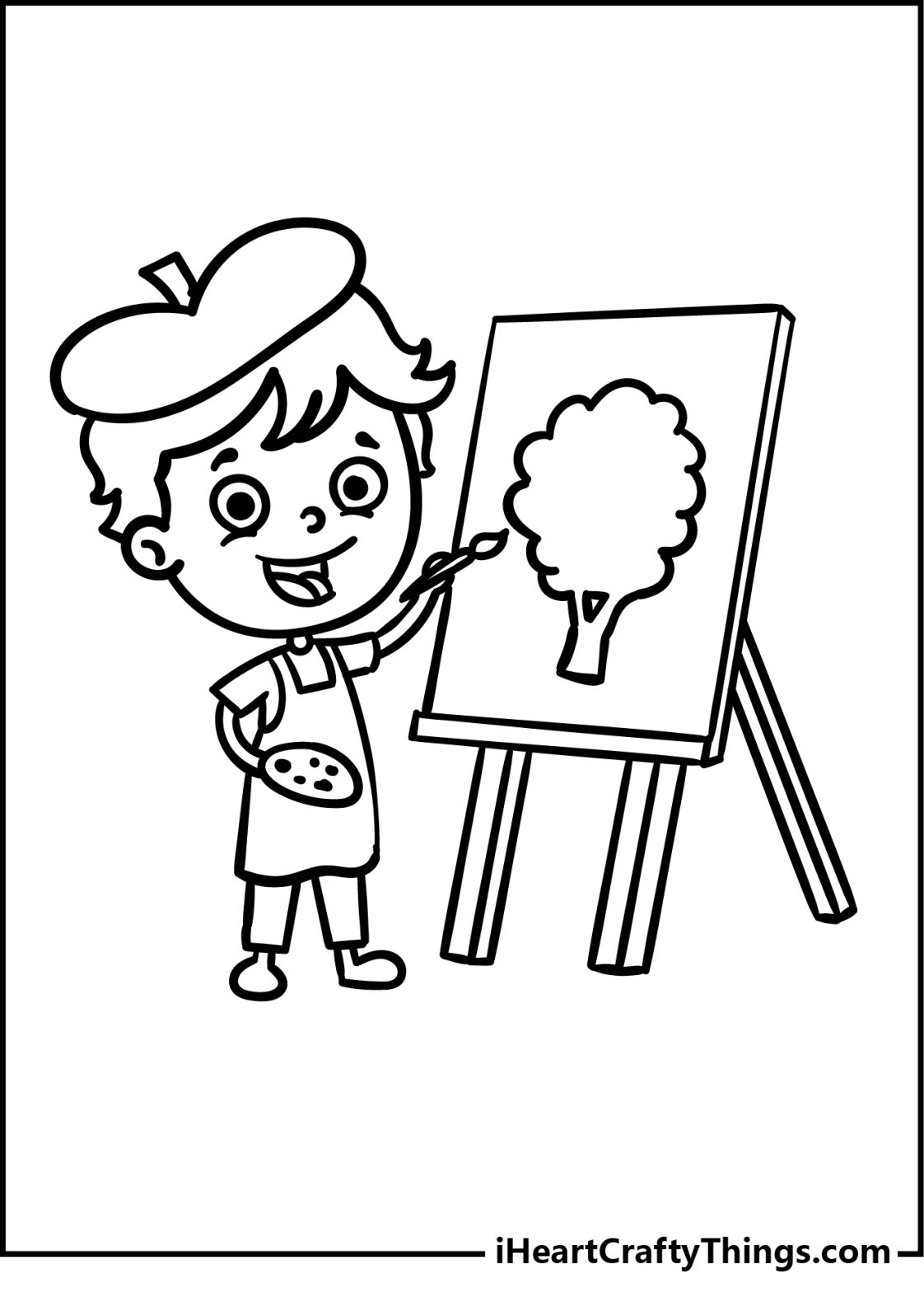 Painting Coloring Pages 100 Free Printables