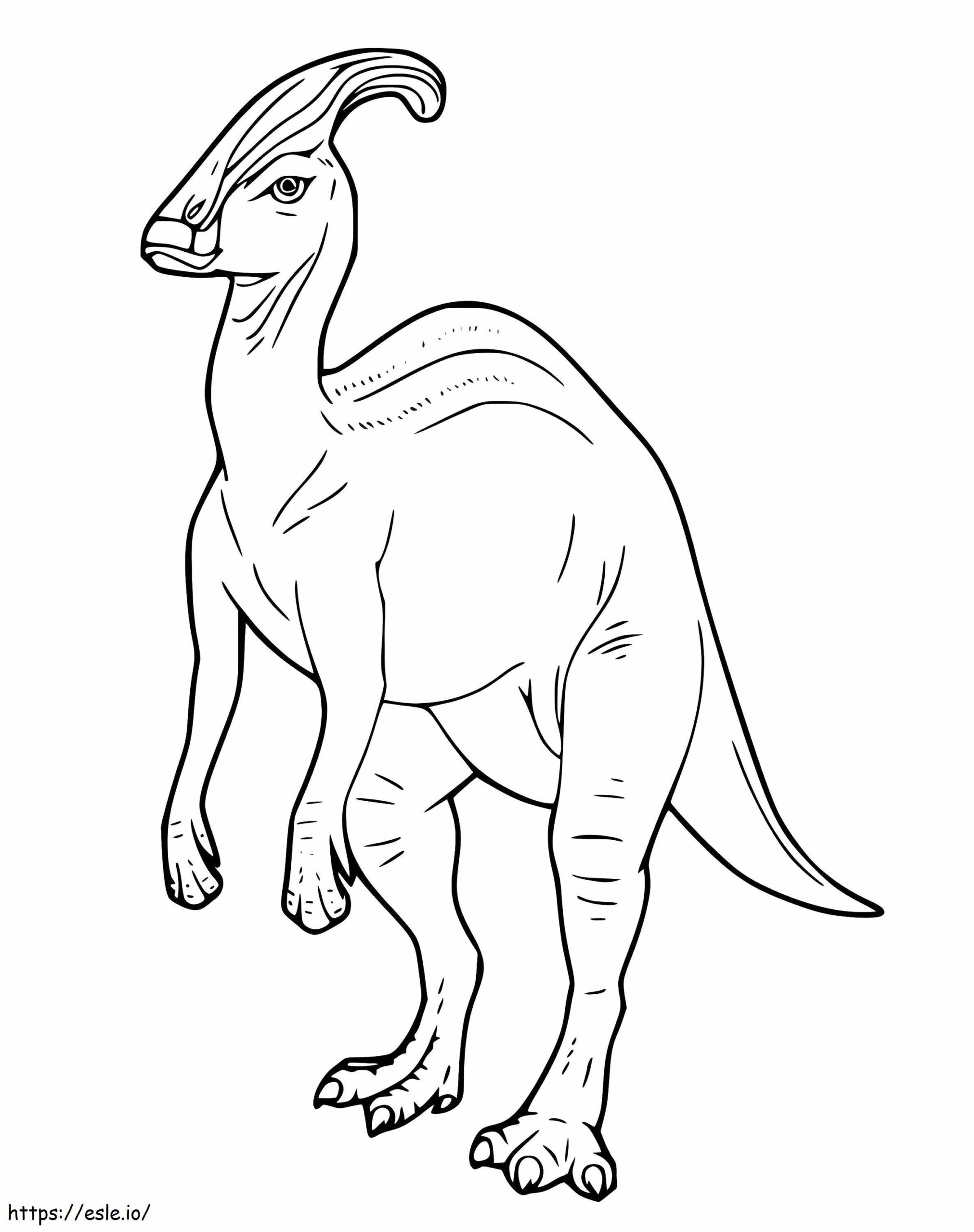 Parasaurolophus Coloring Page
